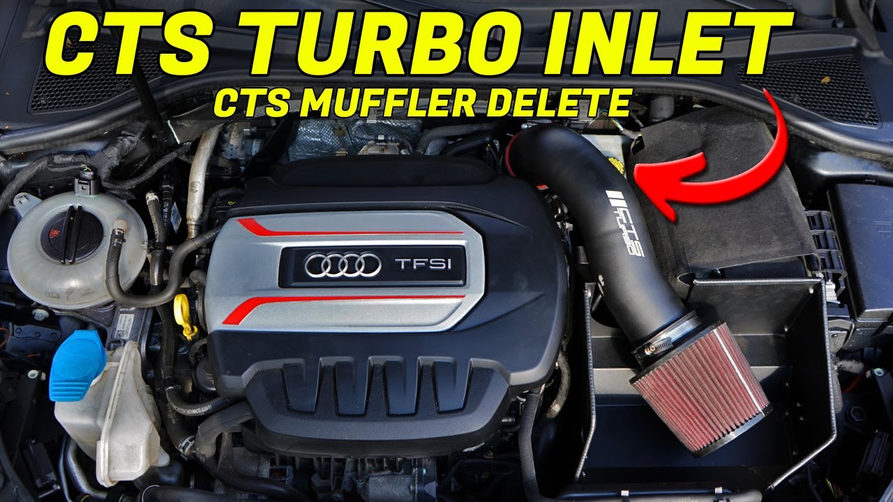CTS TURBO INLET + TURBO MUFFLER DELETE INSTALL AUDI S3 / (Worth it?)