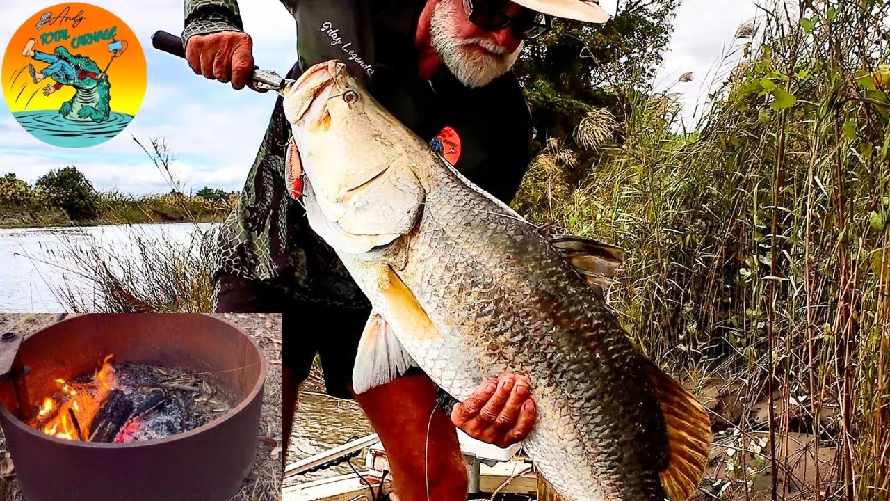 Camp Fire,Big BARRAMUNDI Remote NT