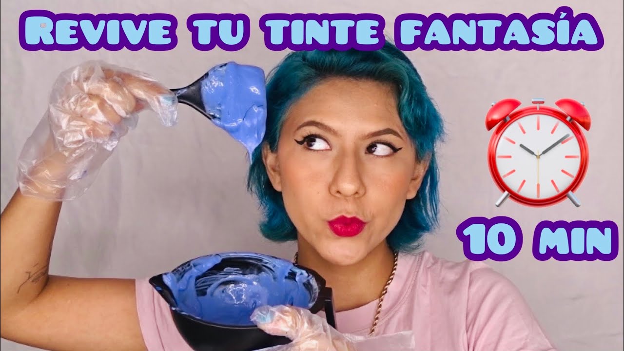 REVIVE TU TINTE FANTASÍA EN 10 MINUTOS FÁCIL Y RÁPIDO 💙 @Jaky 21