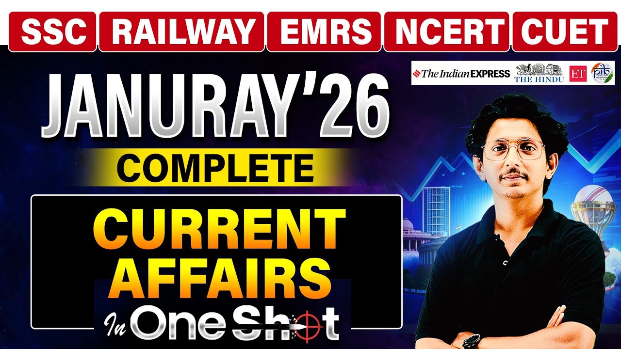Monthly Current Affairs 2026 | January Month Current Affairs  | By Ravi Sir