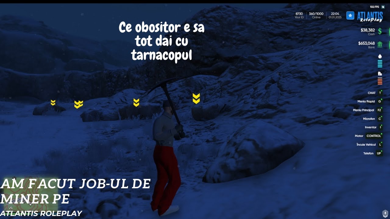 Am facut job-ul de miner pe ATLANTIS ROLEPLAY!!! Sincer se castiga bine rau!