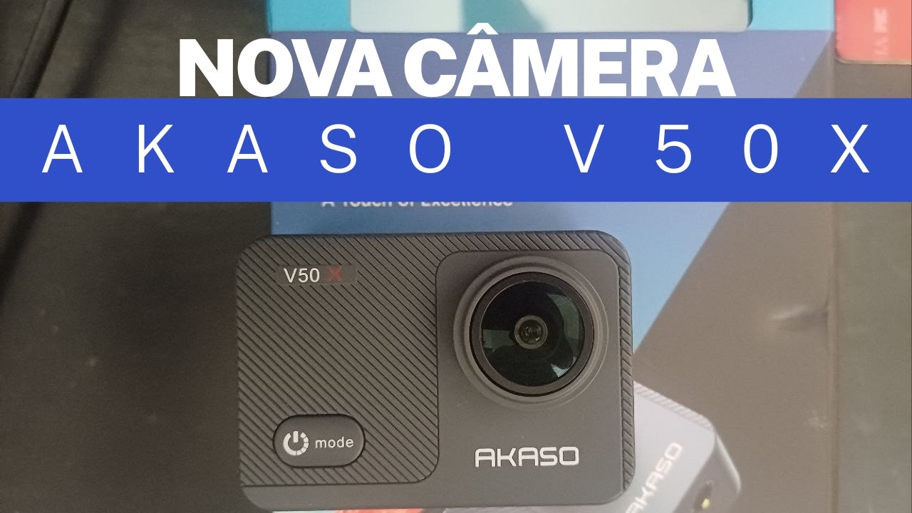 Nova Câmera!  AKASO V50X review e opinião inicial
