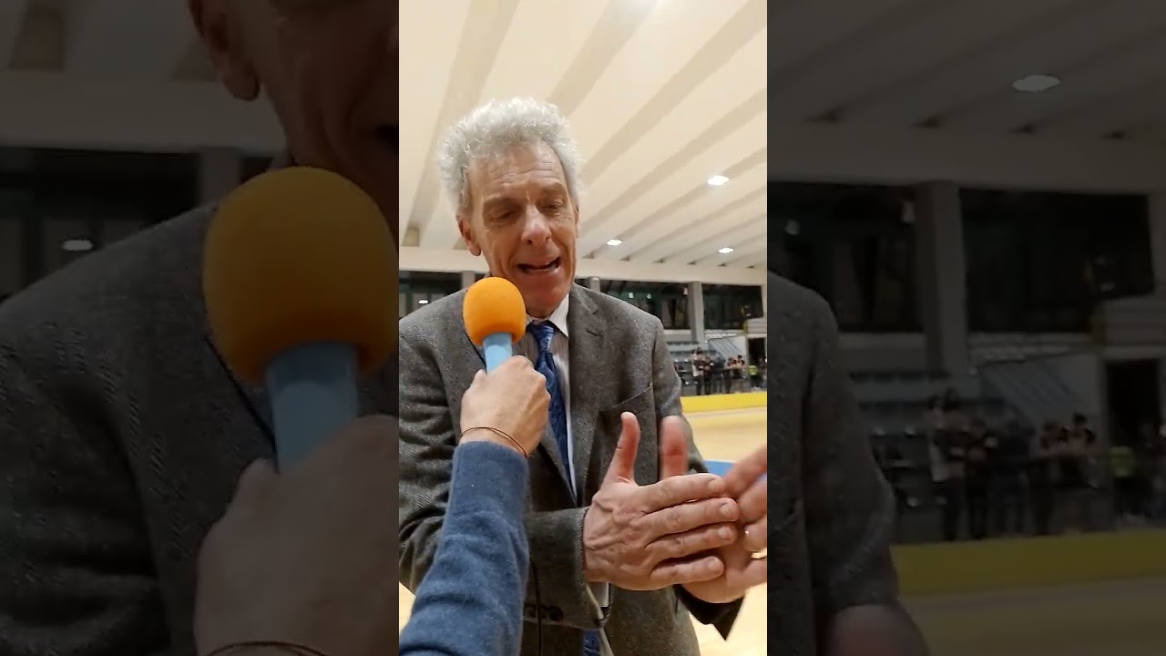 Dopo partita  con Carlo Favero allenatore della Bocconi corsara a Gazzada