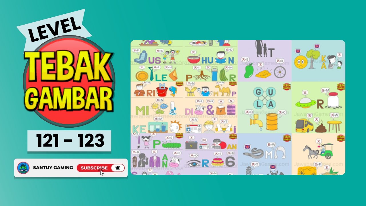 [Level 𝗨𝗣𝗗𝗔𝗧𝗘] Kunci Jawaban Tebak Gambar Level 121 - 123 || Lengkap