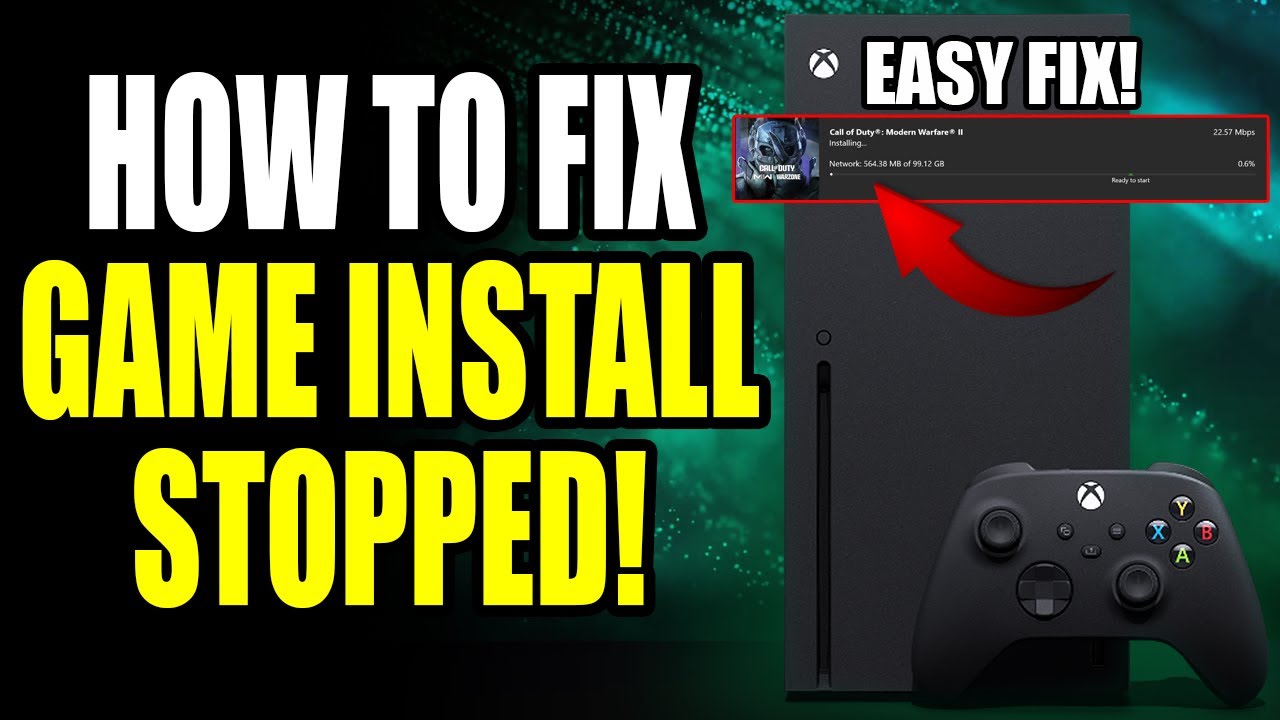 How to Fix Xbox Series X/S installation stopped for Digital or Disc Installs (Easy Method)