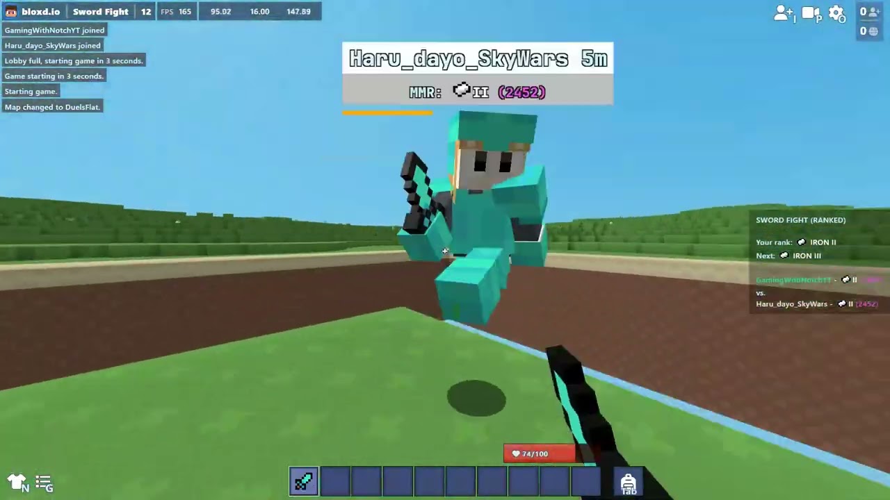 Trying PvP in Bloxd.io
