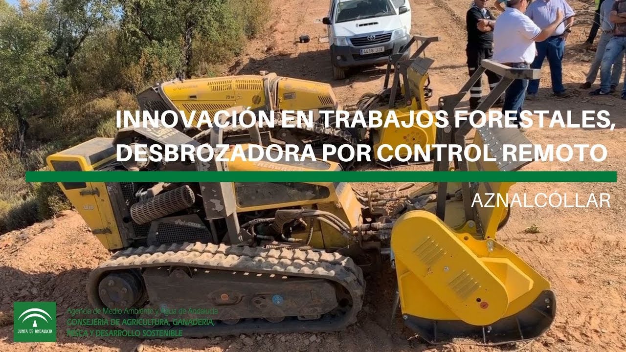 Innovación en trabajos forestales: desbrozadora por control remoto