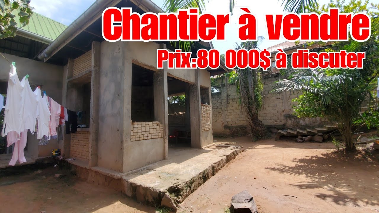 👉PRIX:80 000$ À DISCUTER,PARCELLE MISE EN VENTE AVEC UNE GRANDE MAISON CHANTIER À CONTINUER