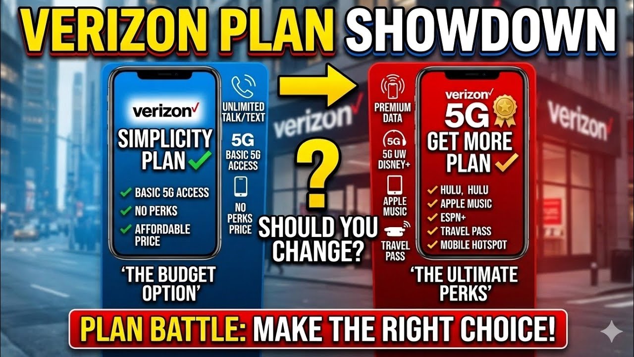 Verizon Simplicity Plan kontra 5G Get More Plan: czy warto zmienić plan?