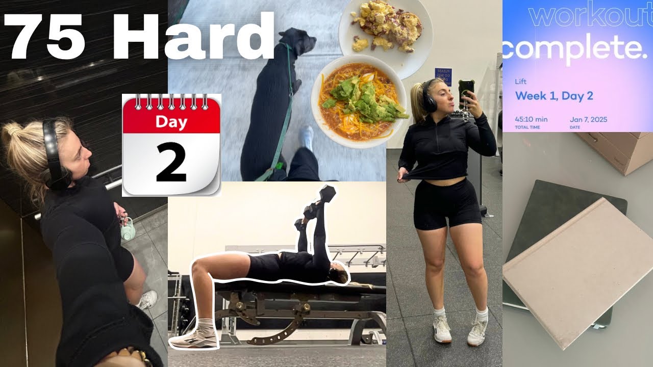 THE 75 HARD CHALLENGE DAY 2: vlogging every single day until I fail or complete the challenge