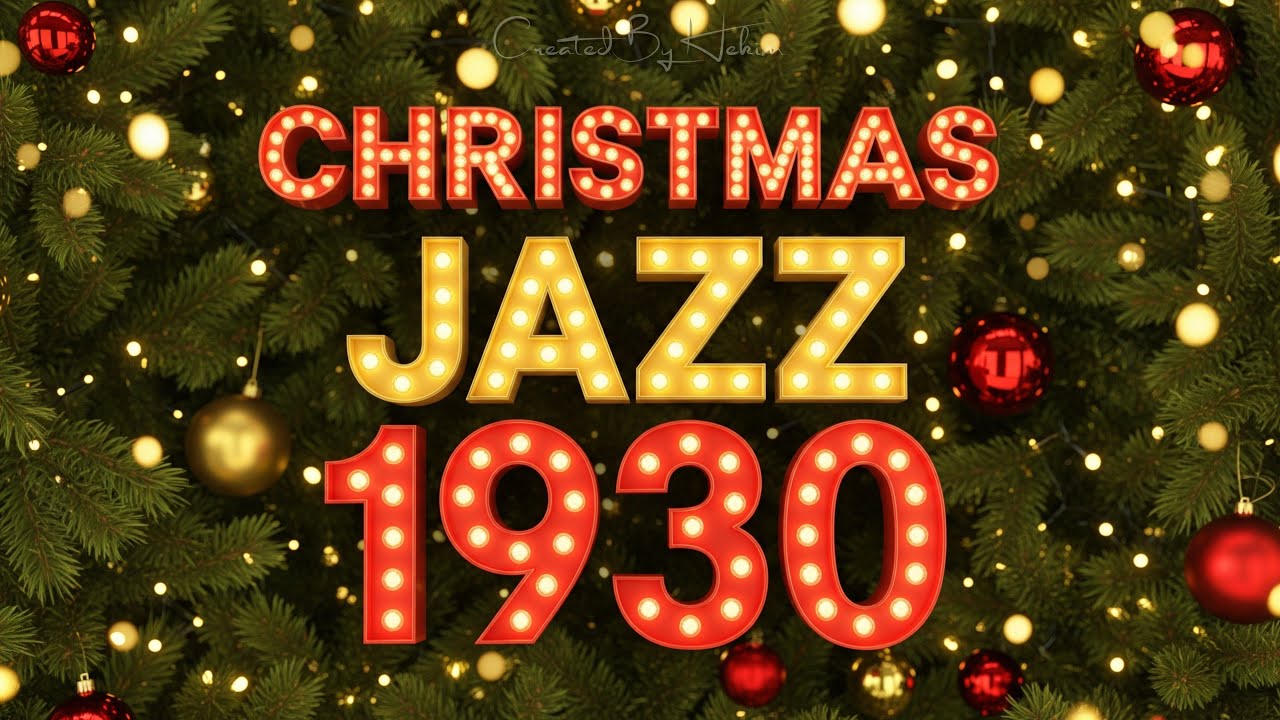 1930s Christmas Jazz in a Smoky Bar 🎄 Relaxing Winter Ambience