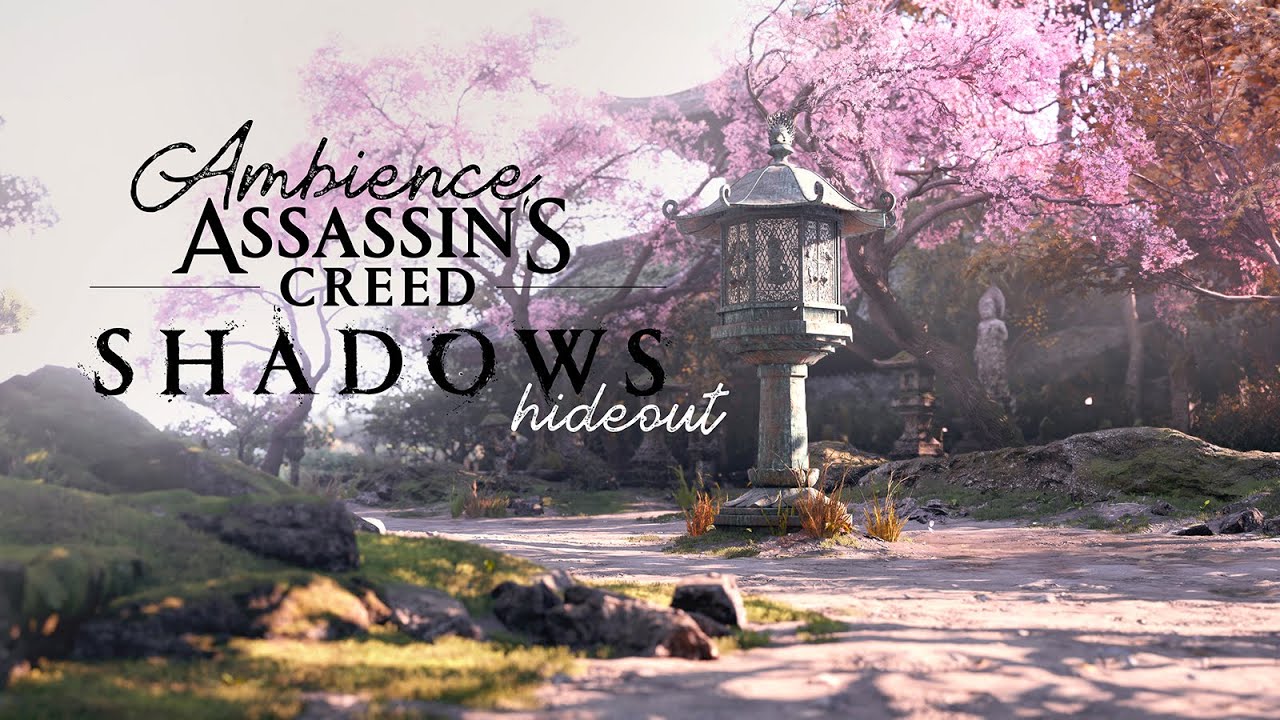 Assassin's Creed Shadows Hideout ambience with flute music and weather changes