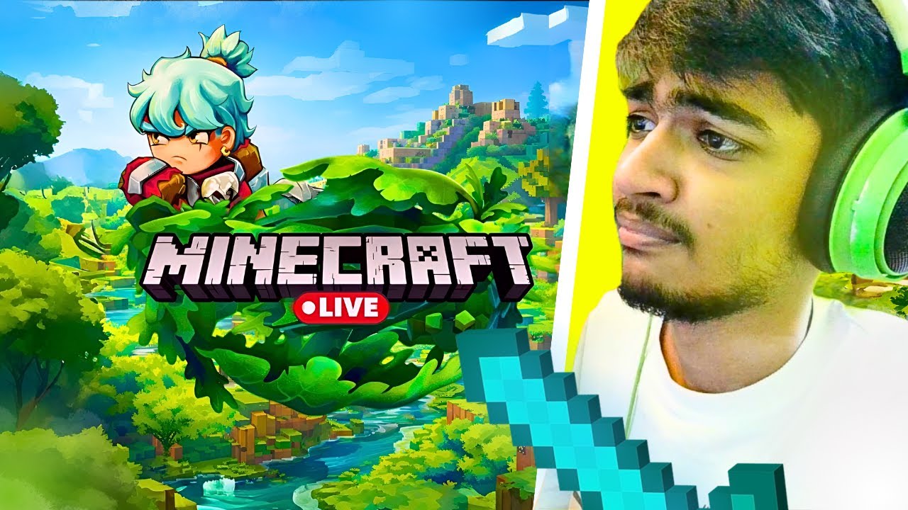 Playing Minecraft With Every Subscriber 21 Live ! #minecraft #shorts