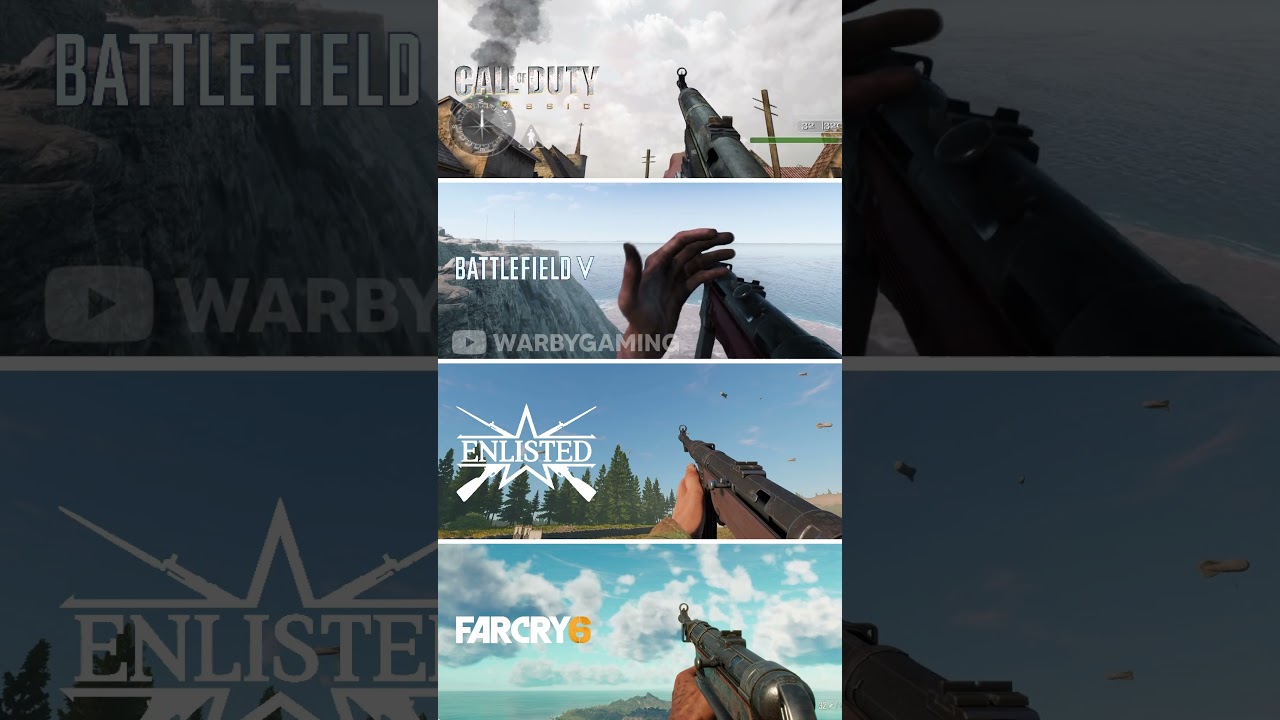 MP40 Comparison | Call of Duty vs Battlefield 5 vs Enlisted vs Far Cry 6