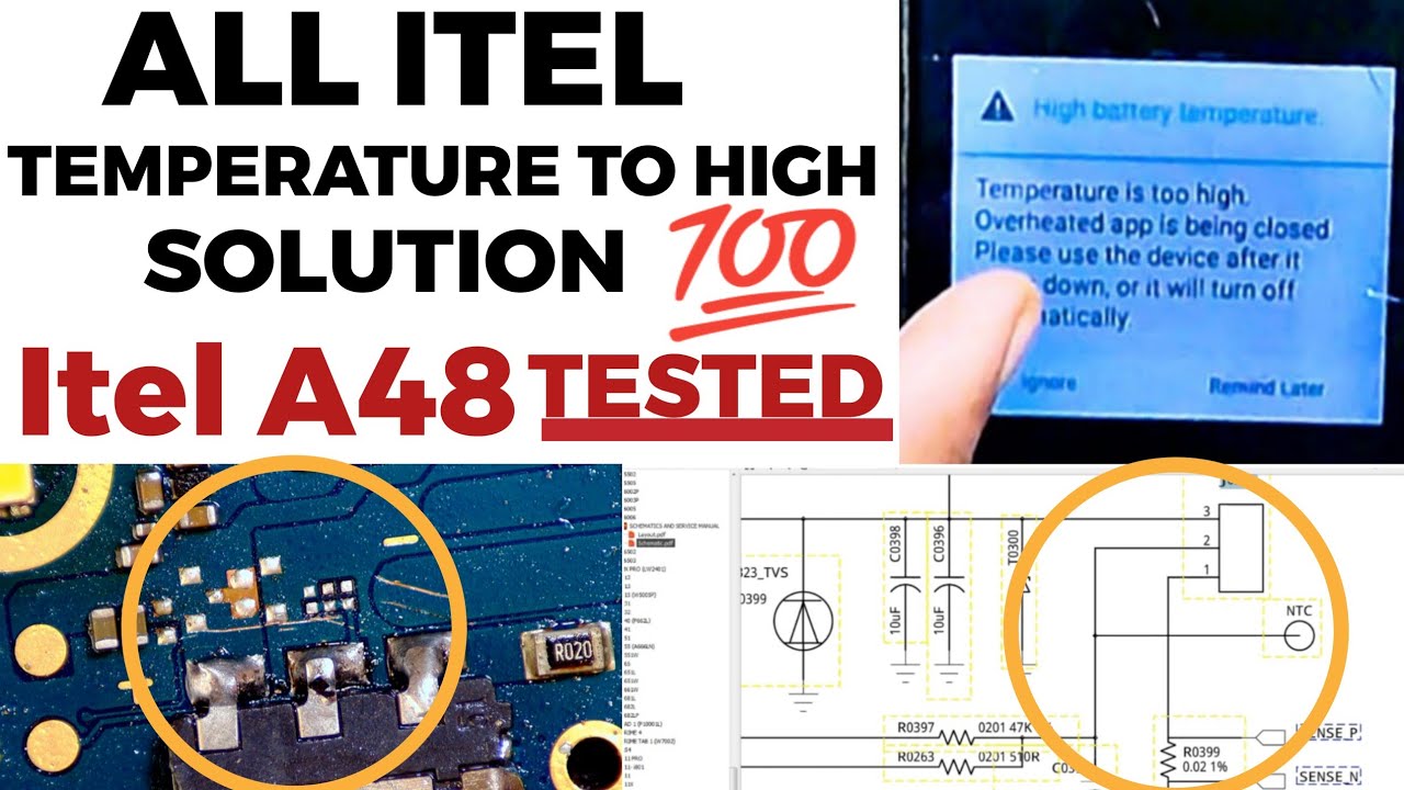 All Itel Thermal Error Final Solution| itel L6006  a48 temprature too high overheated
