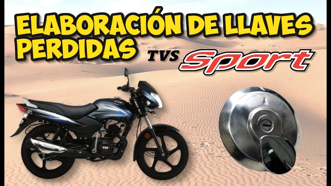 ✅ Tutorial: Fabricación de llave para moto TVS SPORT 🔥