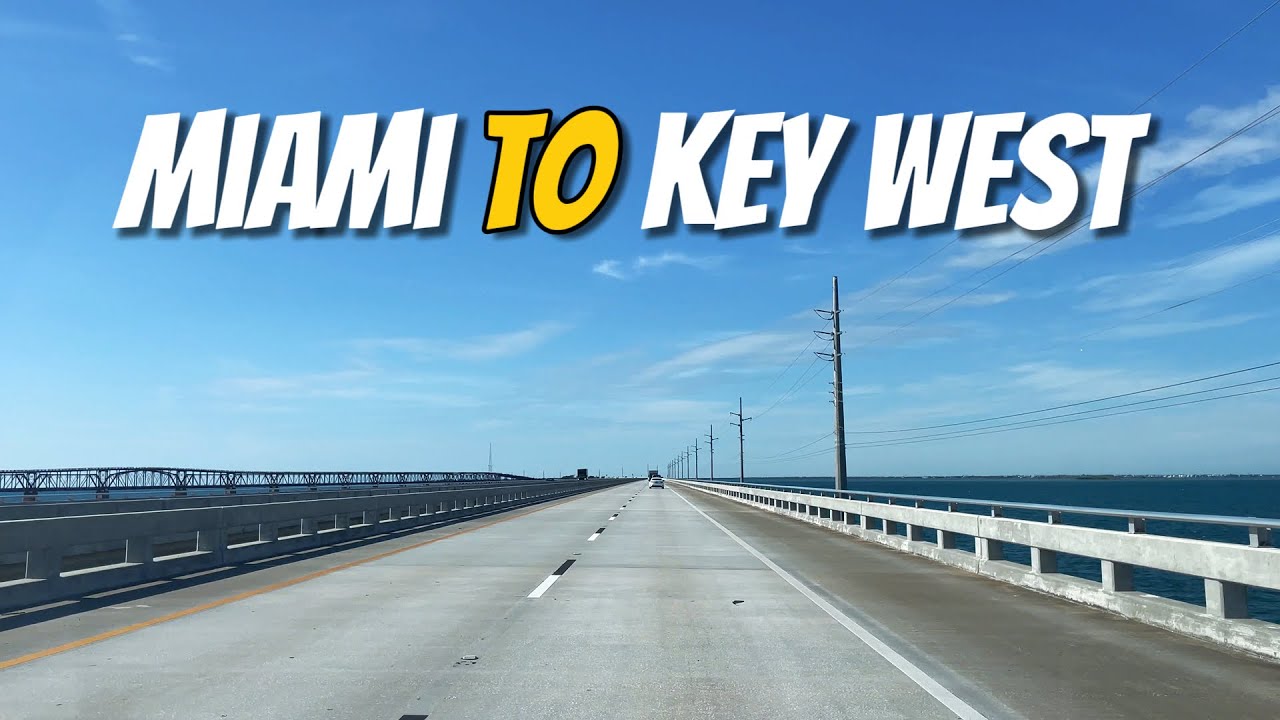 Driving from Miami International Airport to Key West , Florida, USA | Miami to Key West | Road trip