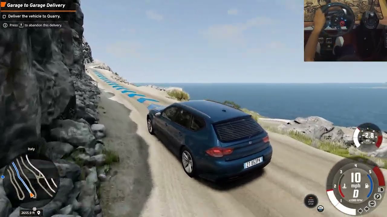 👉 BeamNG.drive Car Delivery Mission | ETK 800 Series 854 | Fastello to Quarry