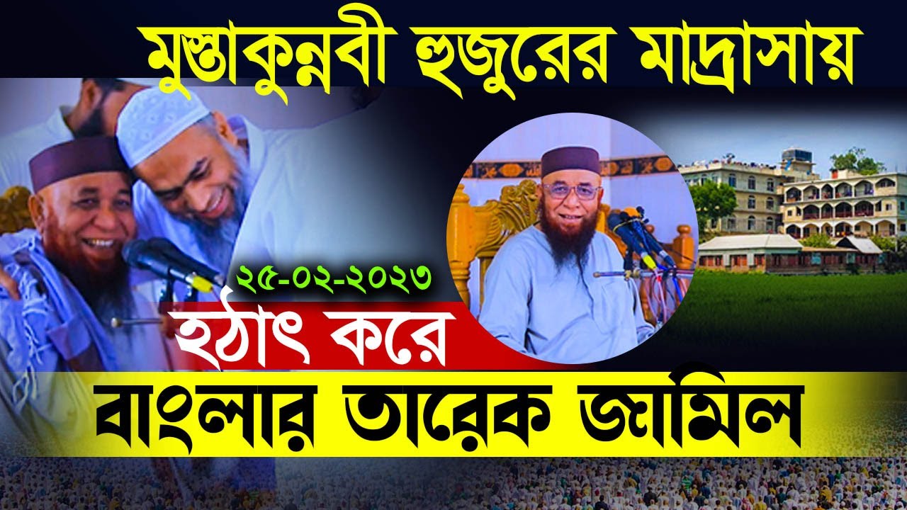 মুস্তাকুন্নবী হুজুরের মাদ্রাসায়র ইসলামী মজলিসে হঠাৎ করে বাংলা তারেক জামিল মুফতি নজরুল ইসলাম কাসেমী