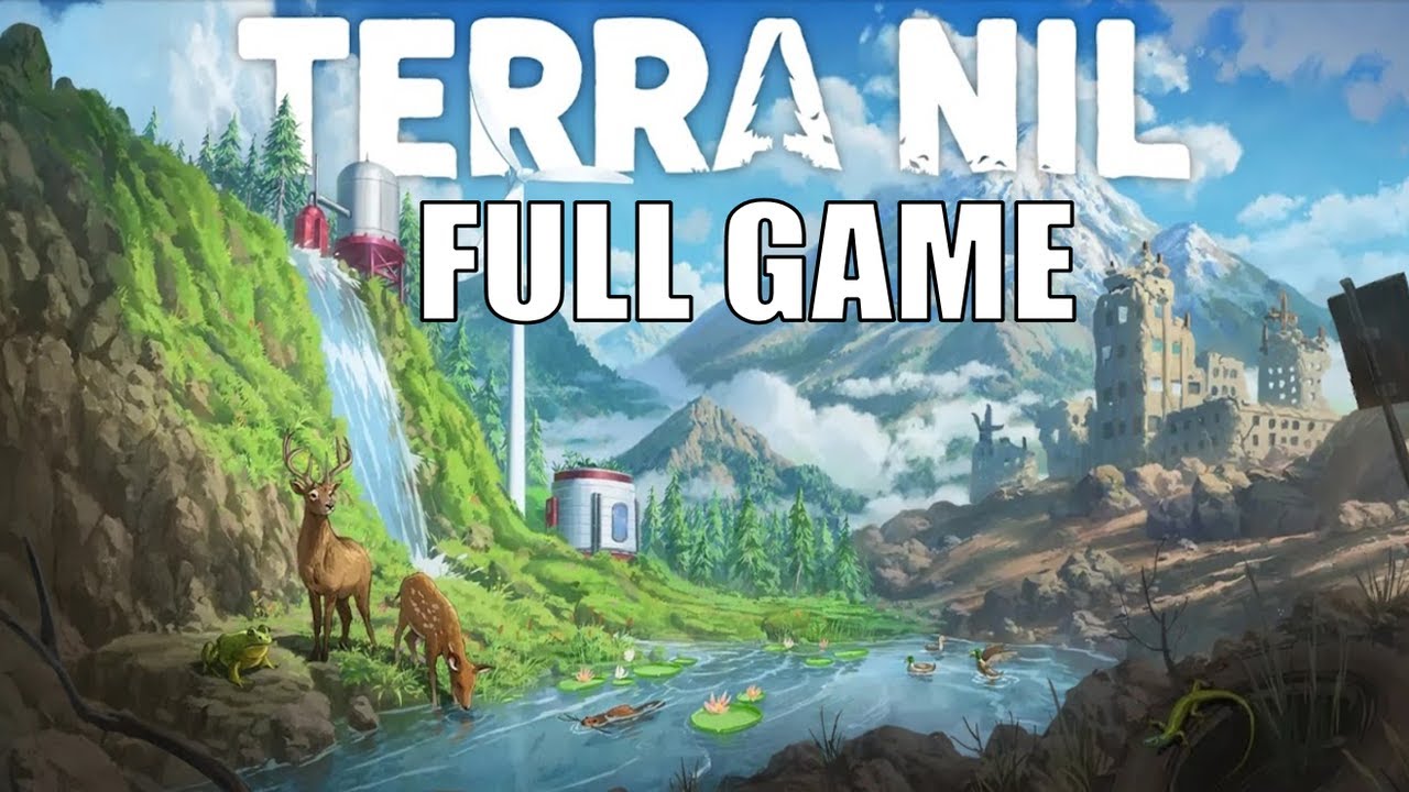 Terra Nil Full Gameplay Walkthrough + All Animals Discovered (No Commentary)