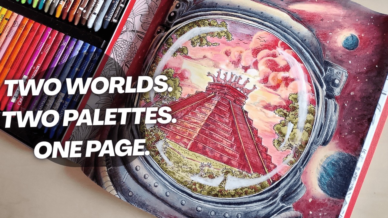 Mixing TWO Color Palettes on ONE Page | Worlds Within Worlds by Kerby Rosanes