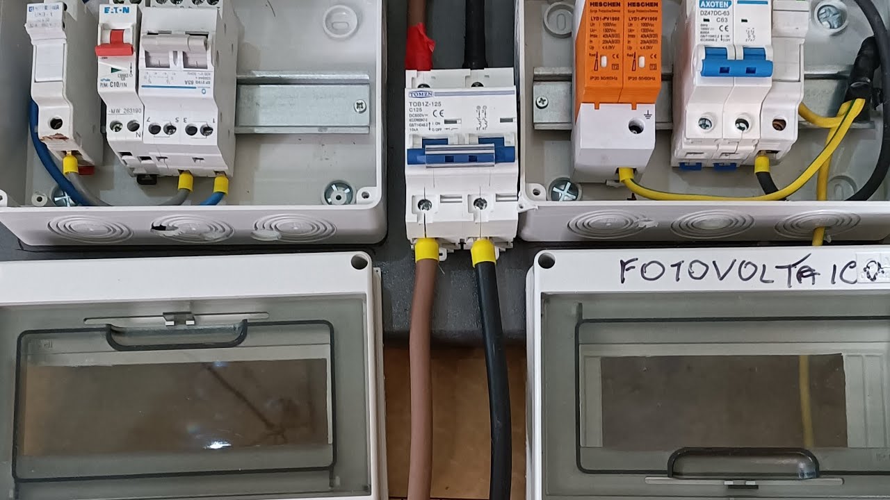 27 VIDEO impianto fotovoltaico piccolo modifica cambiato interruttore batteria