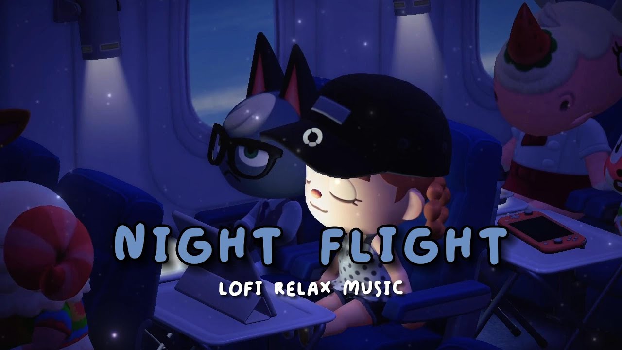 ✈️ Night Flight: Lofi Music + Airplane (WHITE NOISE) for studying, reading and sleep [BGM]