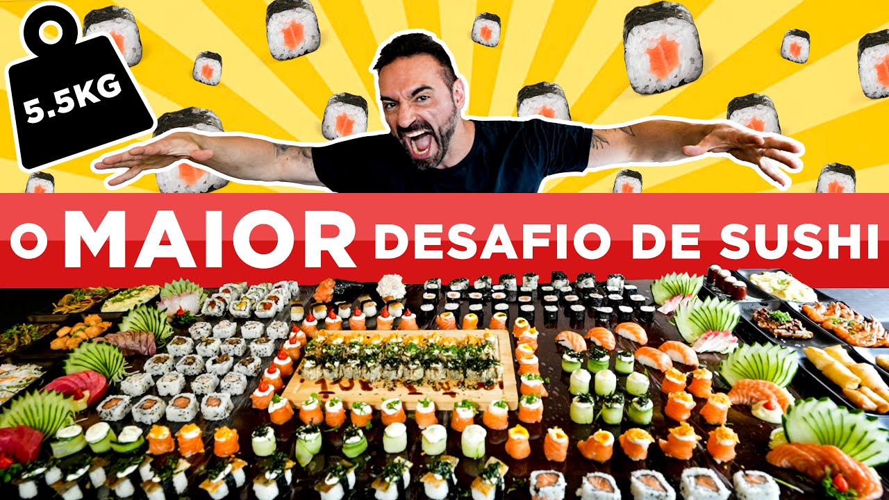 O MAIOR DESAFIO DE COMIDA JAPONESA!! [5.5KG]