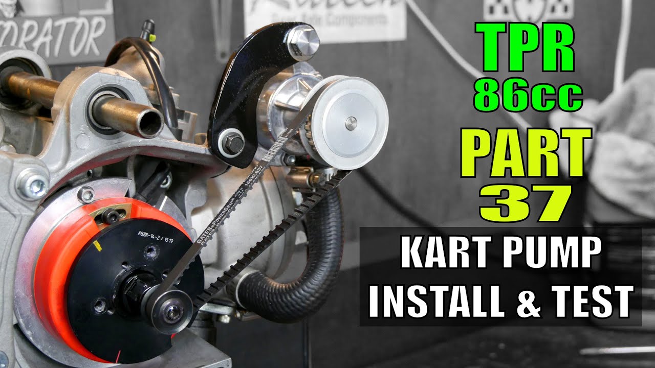 Mounting A Kart Water Pump To A Scooter Engine And Testing It : TPR 86cc Build : Part 37