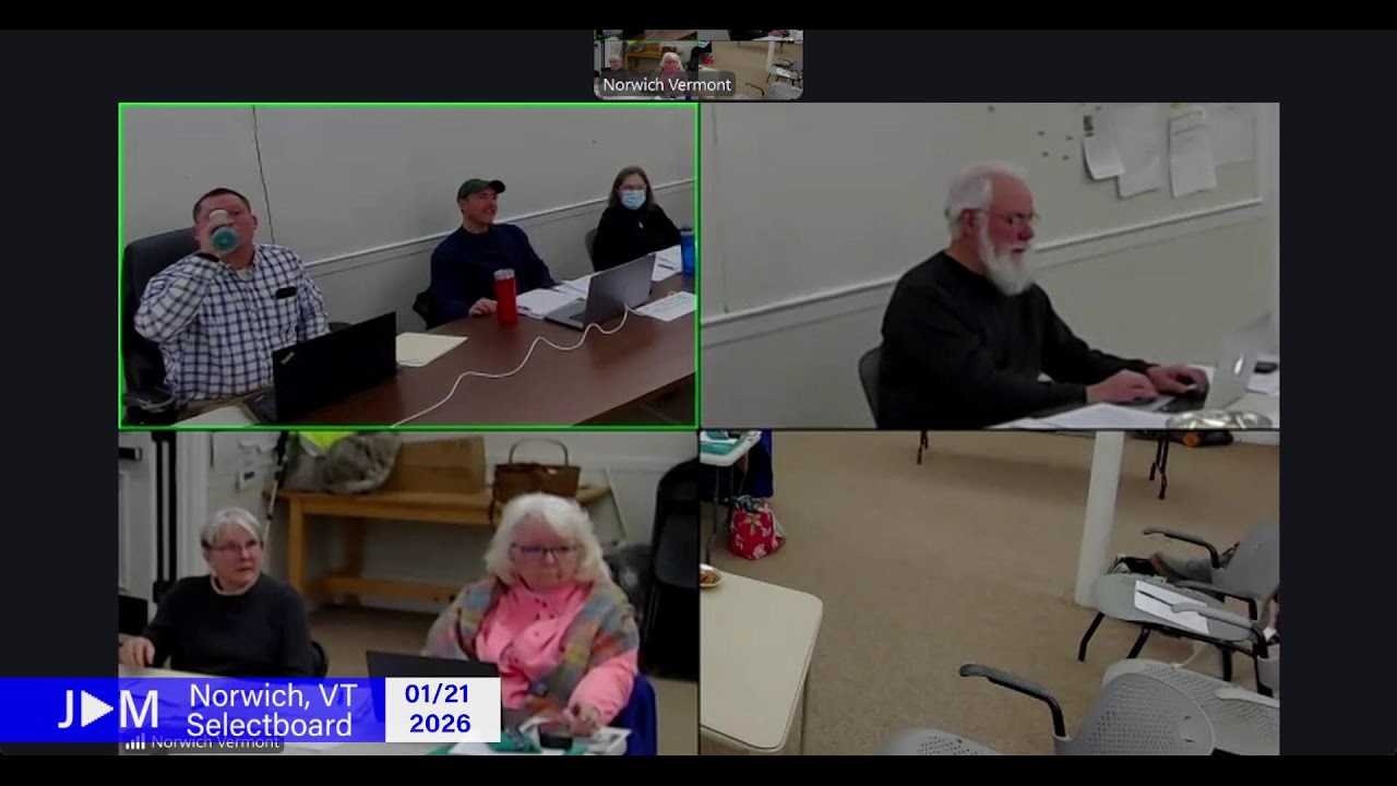 Norwich Selectboard Special Meeting 01/21/2026