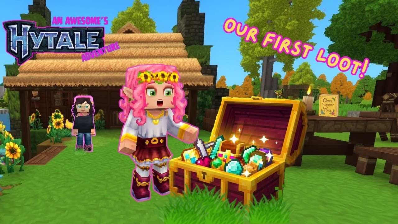 Hytale Duo Adventure | Exploring, Loot & Chaos with Awesome & Shonna |  Episode 1🌸