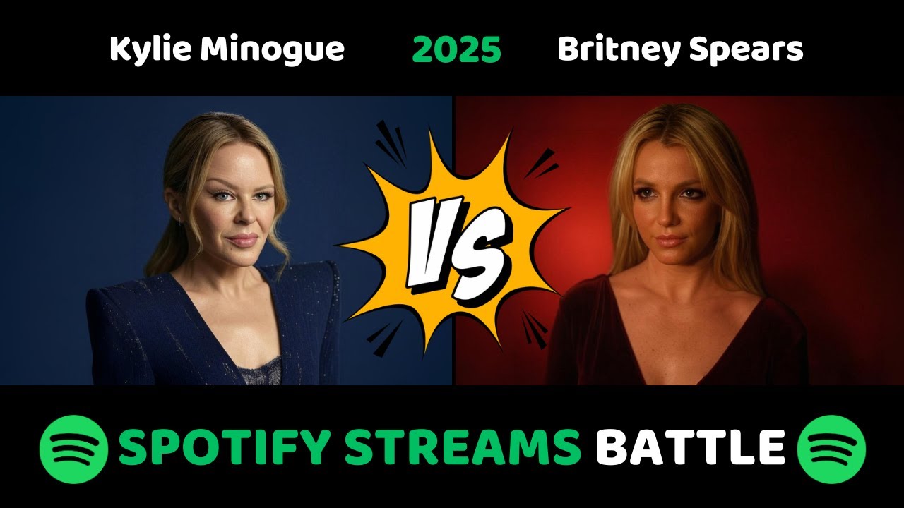 Britney Spears vs Kylie Minogue | TOP 100 Spotify 2025