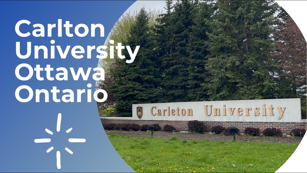 Carleton university Ottawa Ontario side view