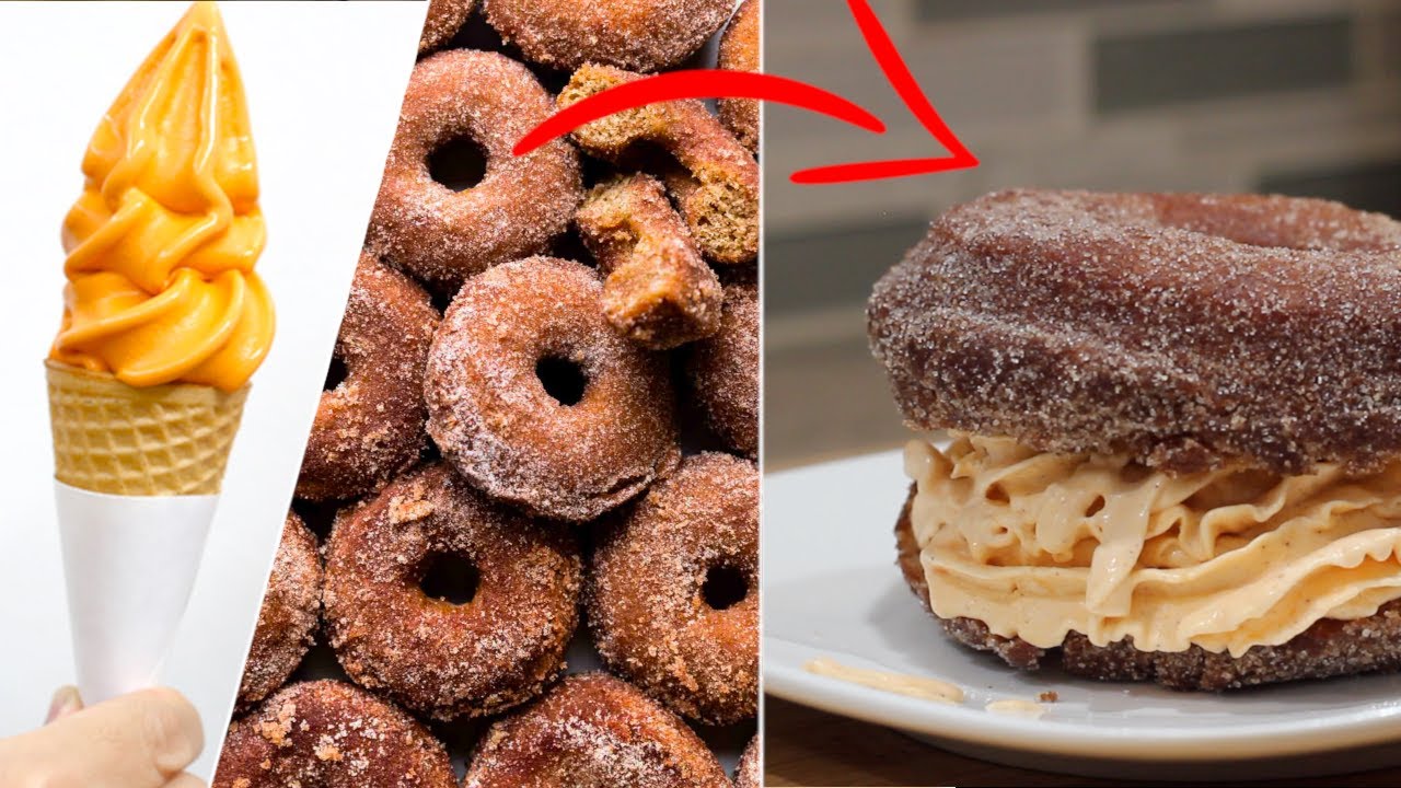 I Made a Pumpkin Spice Donut Ice Cream Sandwich