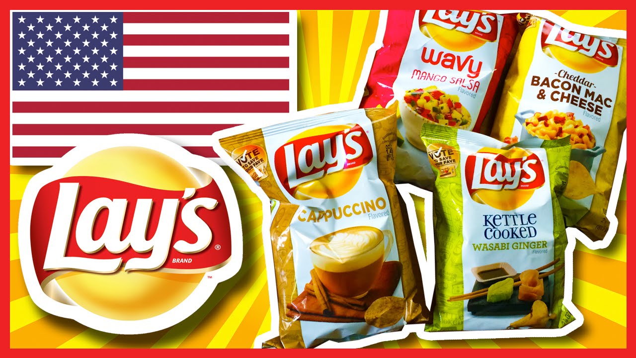 Lay's Potato Chips 4 New Flavours - USA 2014