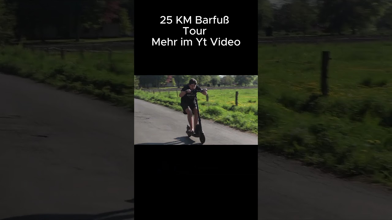 100KmH E Roller bei Barfuß Tour !?!? 