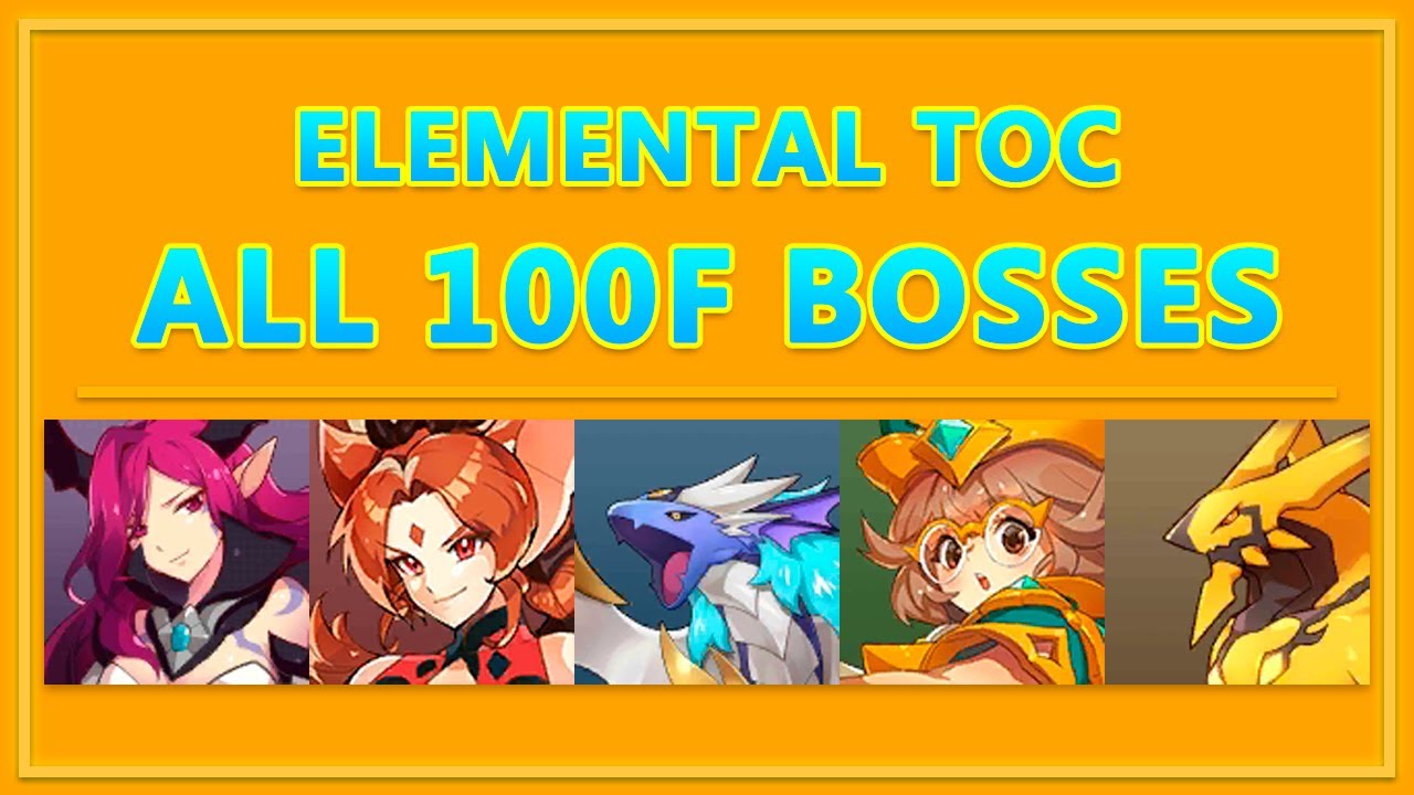 Monster Super League - Elemental Tower - All 100F Bosses