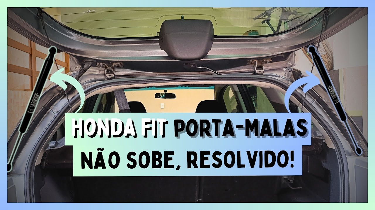 PORTA MALAS DO HONDA FIT NÃO LEVANTA MAIS COMO TROCAR OS AMORTECEDORES SOLUÇÃO PASSO A PASSO
