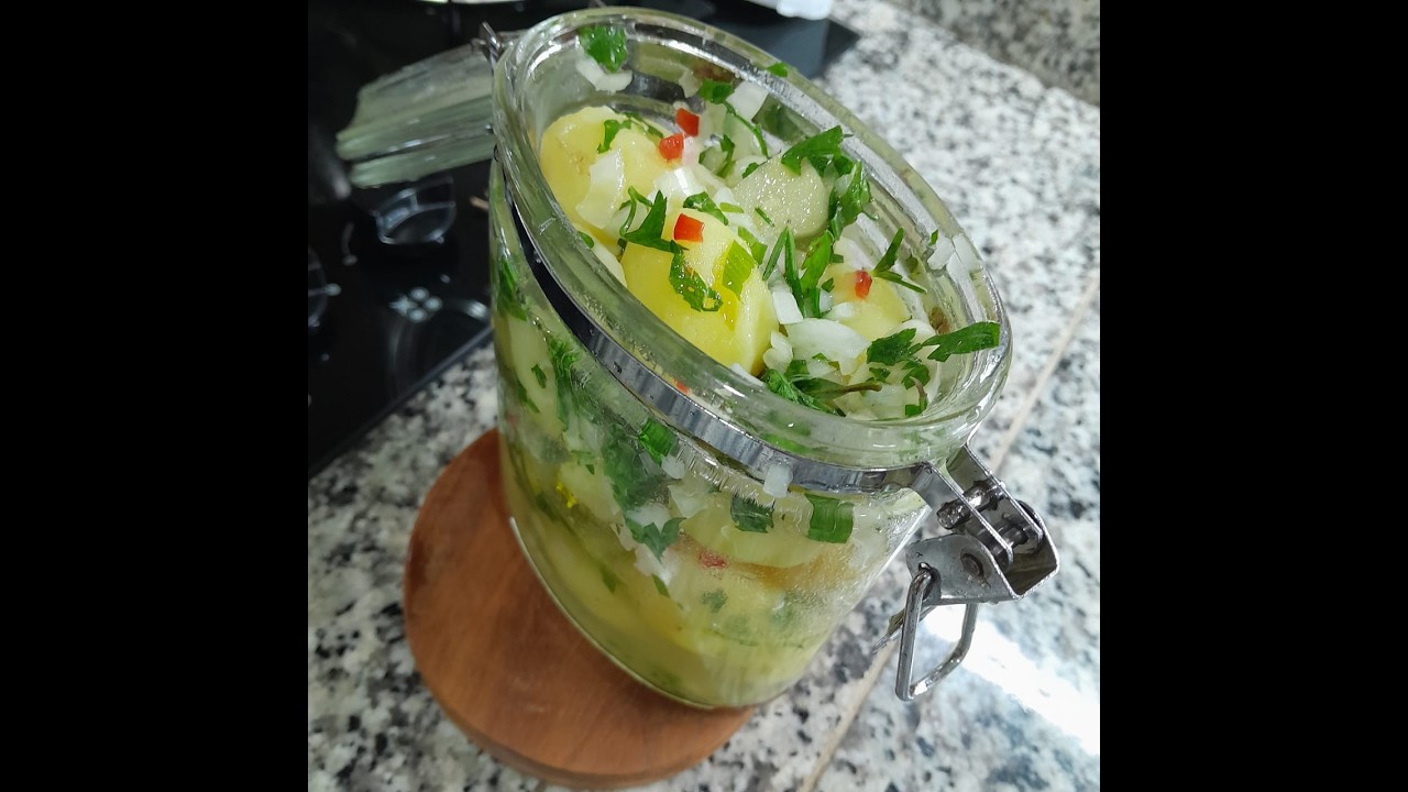 BATATINHA EM CONSERVA FÁCIL E SABOROSA (RECEITA PRÁTICA)