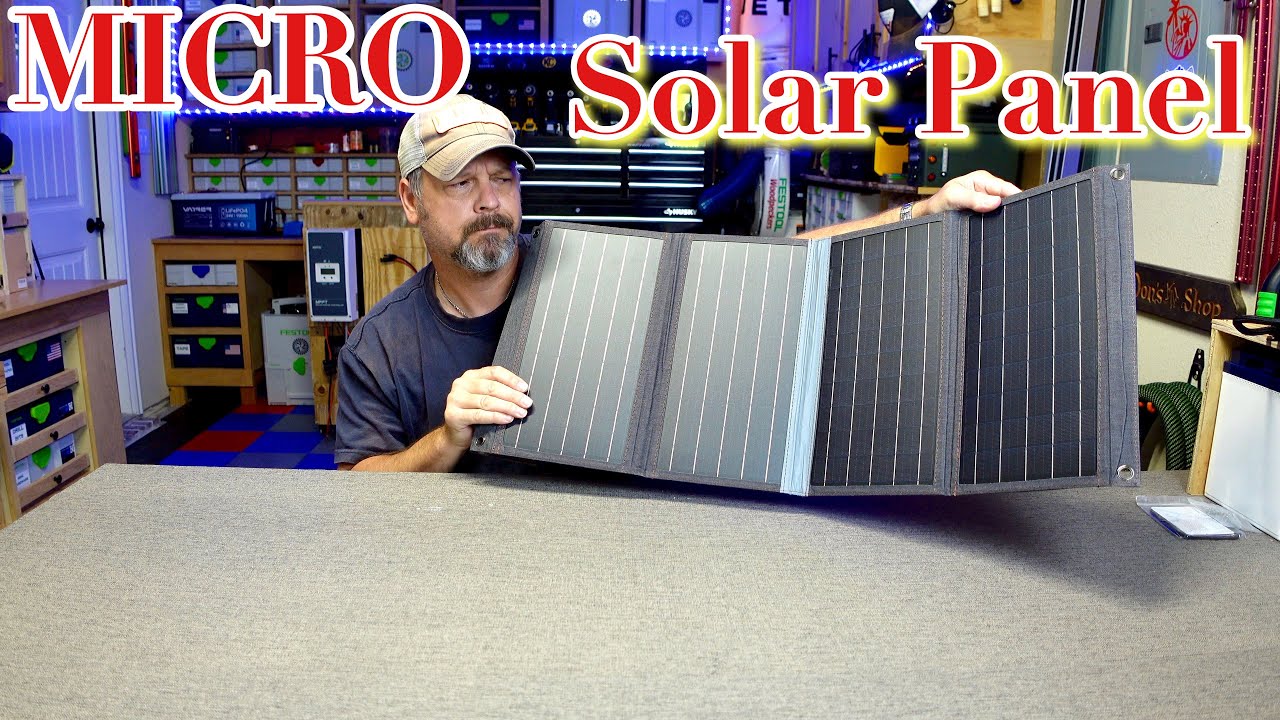 Micro Solar Panel |  36 watt BigBlue travel friendly solar panel