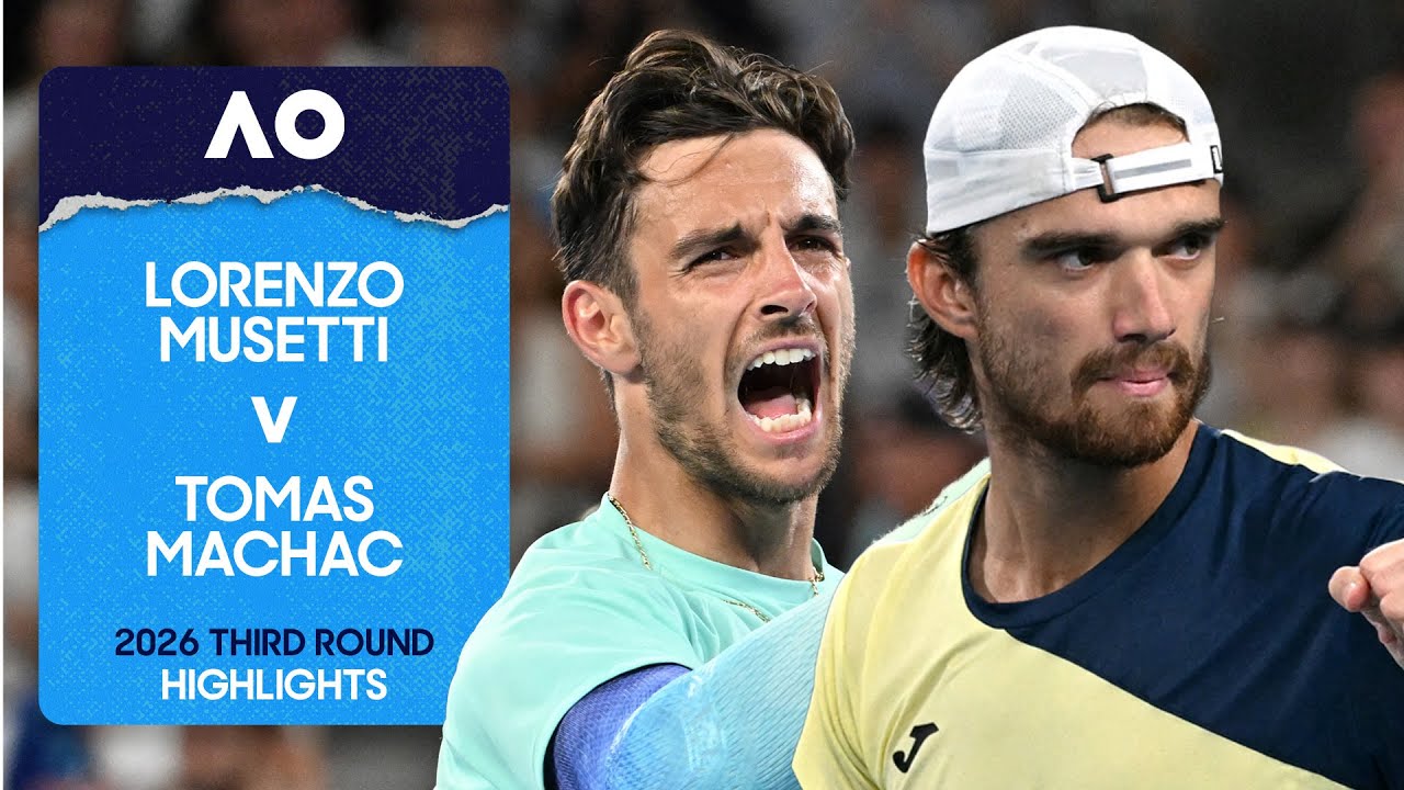 Lorenzo Musetti v Tomas Machac Highlights | Australian Open 2026 Third Round