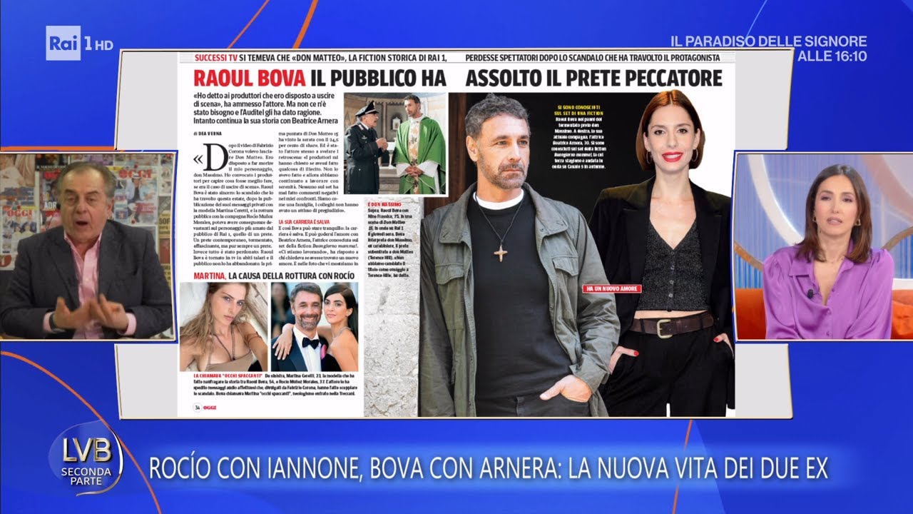 Raoul Bova e Beatrice Arnera non nascondono pi&ugrave; il loro amore - La volta buona 14/01/2026