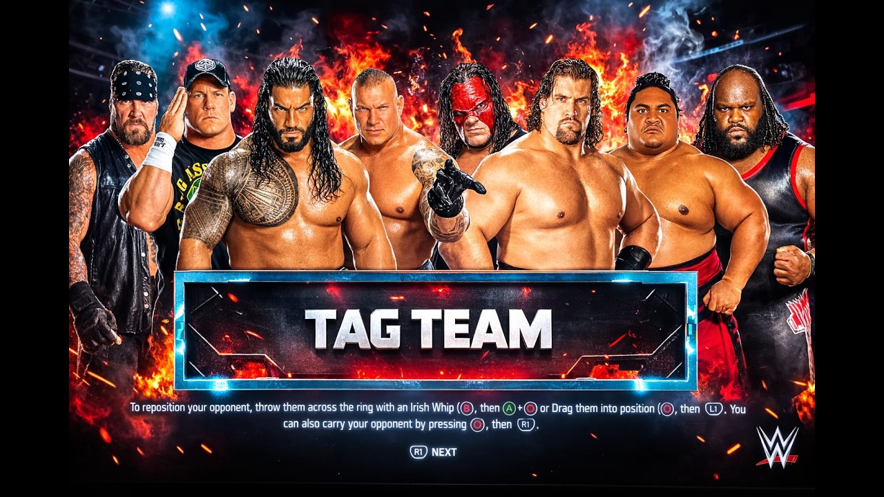 🔴LIVE  :  Team John Cena  vs. Team The Great Khali | WWE 2K25  FULL MATCH Elimination Tag Team Match