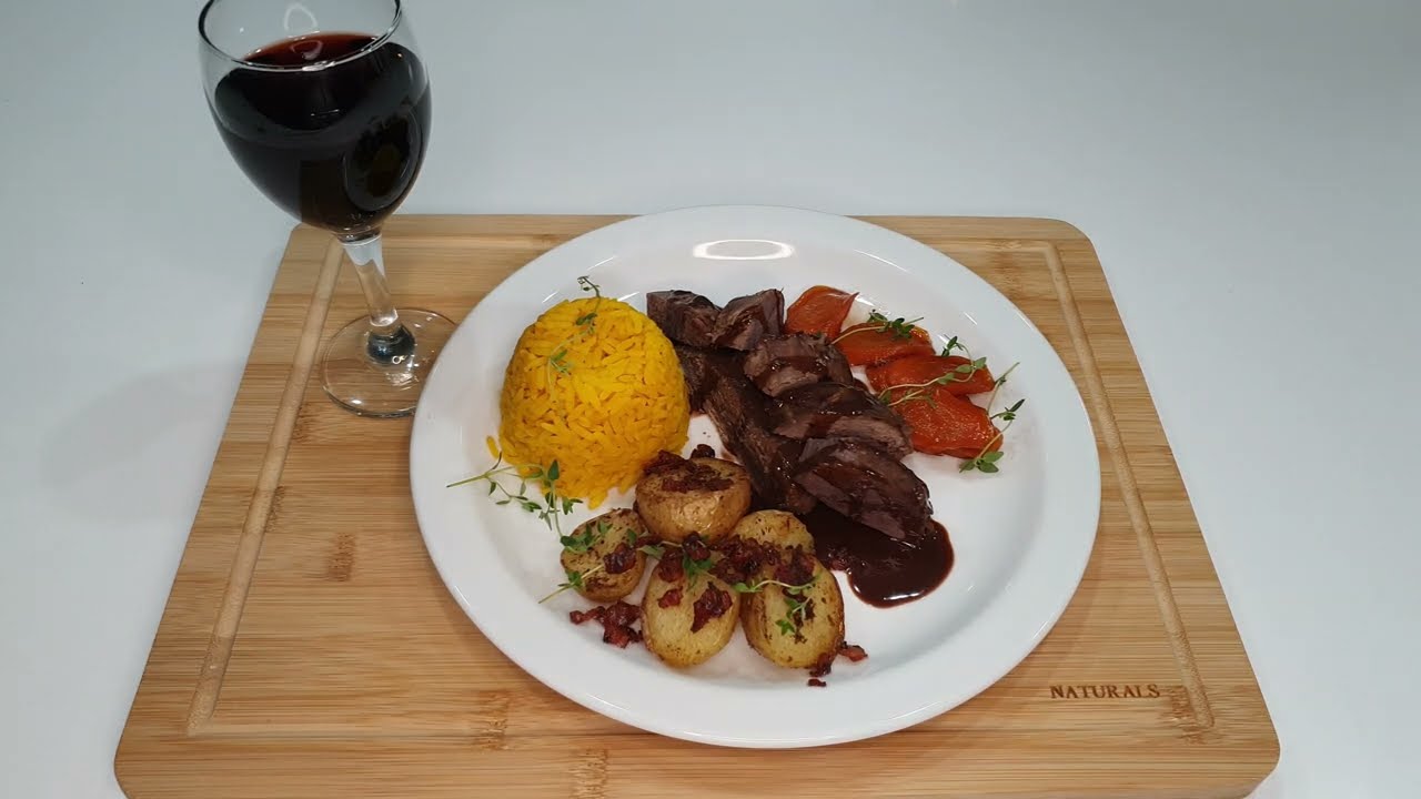 Venison with Gordon Ramsey's Red Wine Chocolate Sauce