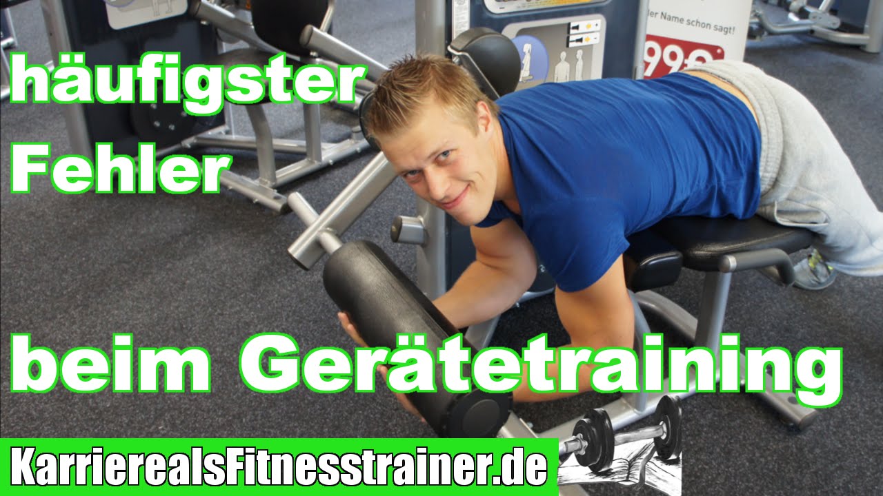 Der häufigste und gravierendste Fehler beim Gerätetraining von Fitnesstrainern