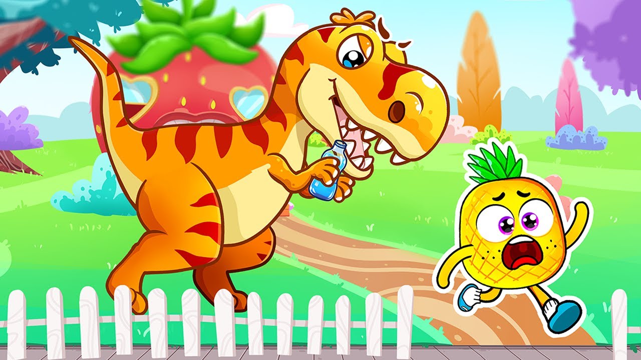 Dinosaur at the Window |  Dinosaurs Stories for Kids | Nursery Rhymes & Kids Songs by Baby Color