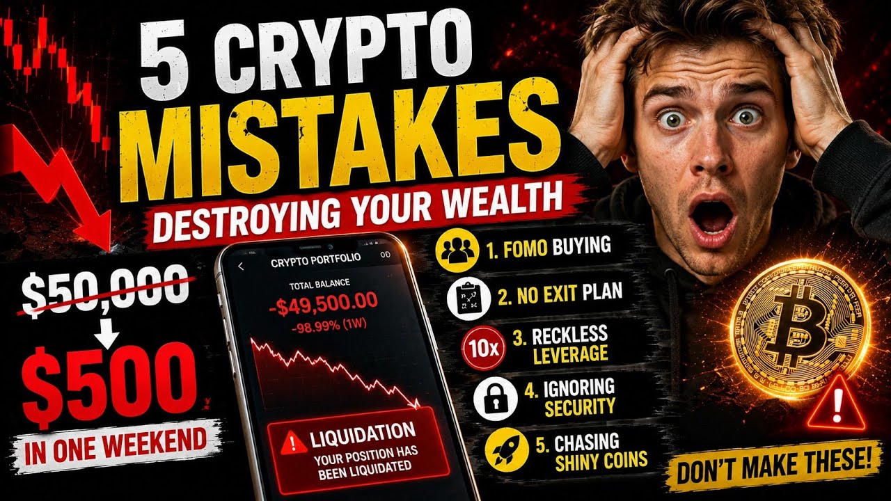 5 Crypto Mistakes DESTROYING Your Wealth (Avoid These Before It's Too Late!)