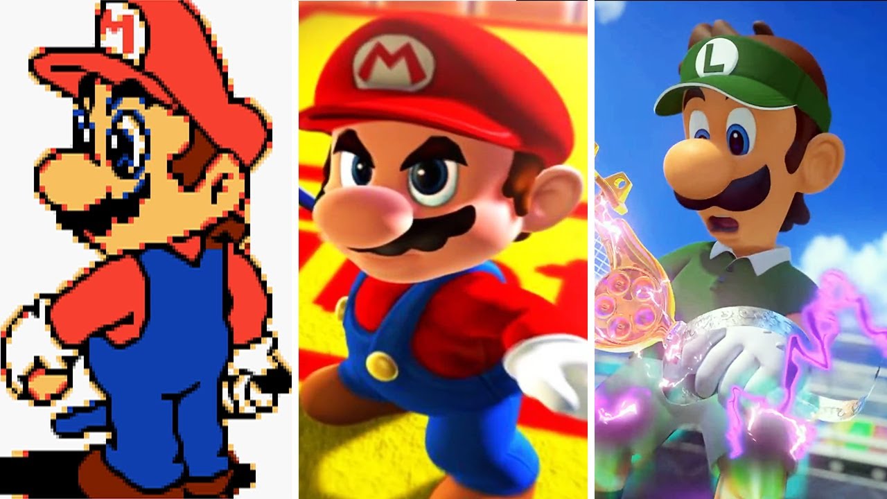 Evolution of - Intros in Mario Tennis Games