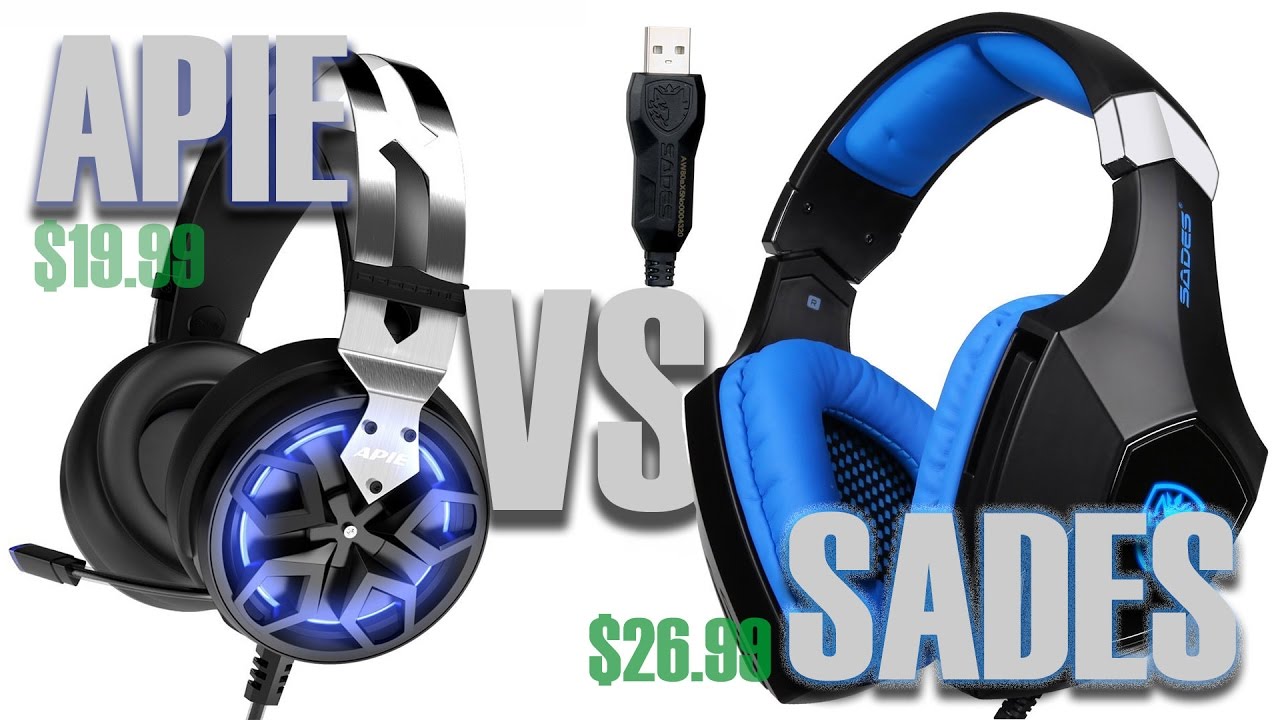 APIE GAMING HEADSET VS SADES GAMING HEADSET - FULL Review