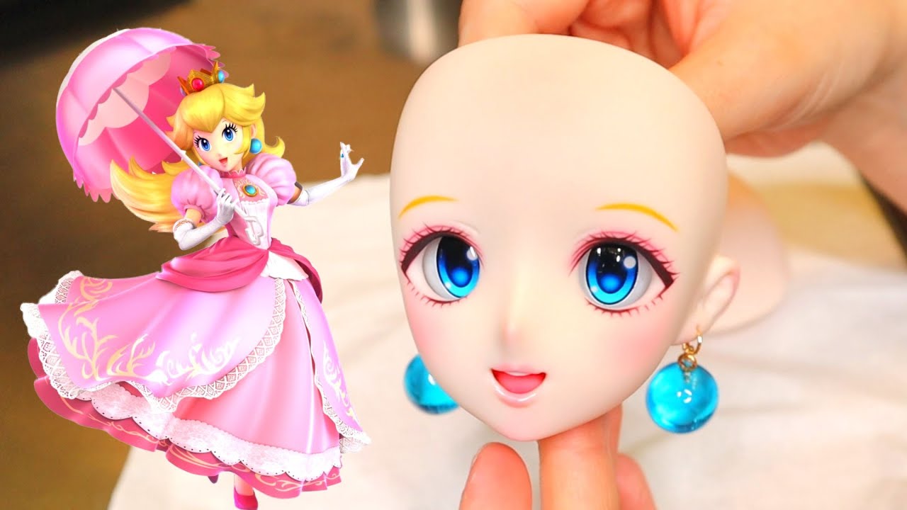 【SUPER MARIO】1/3DOLL PRINCESS PEACH DOLL MAKE  『スーパーマリオ』ピーチ姫のドール作ってみた！！